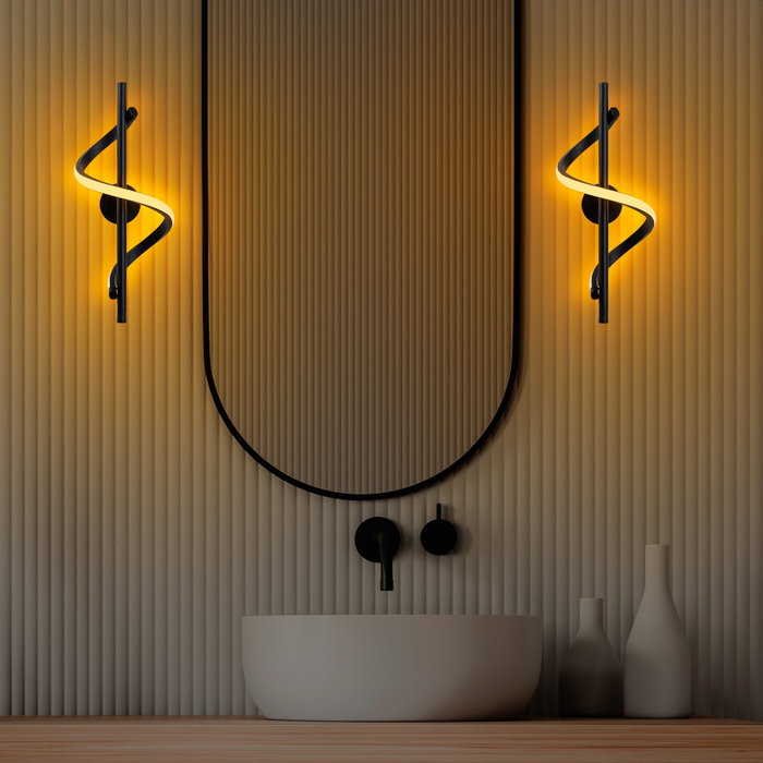 Opviq Lıkma - 13510 Lámpara de pared negra